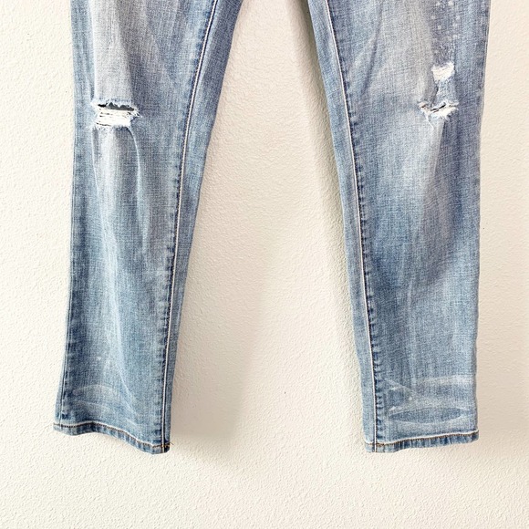 BP Light Wash Blue Denim Distressed Jeans 5 - Picture 3 of 8